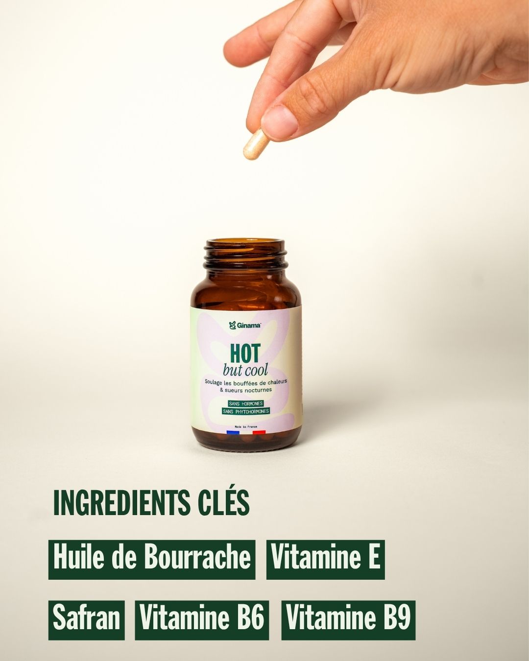 Boîte de Hot but Cool, complément sans hormones pour la périménopause