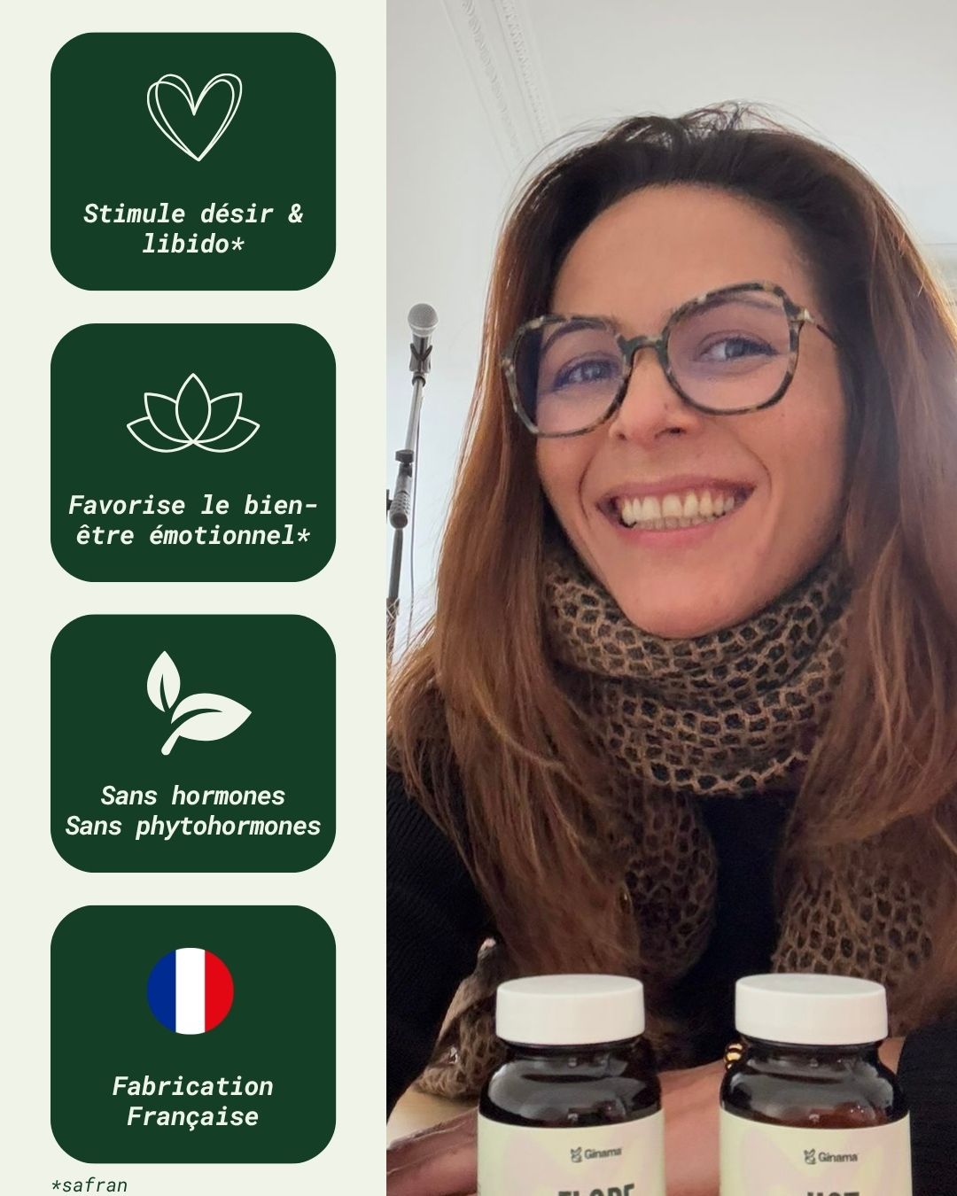 Boîte de Desire Dose, complément sans hormones pour le désir féminin
