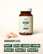 Desire Dose, formule au Pinéol, arginine, citrulline et safran