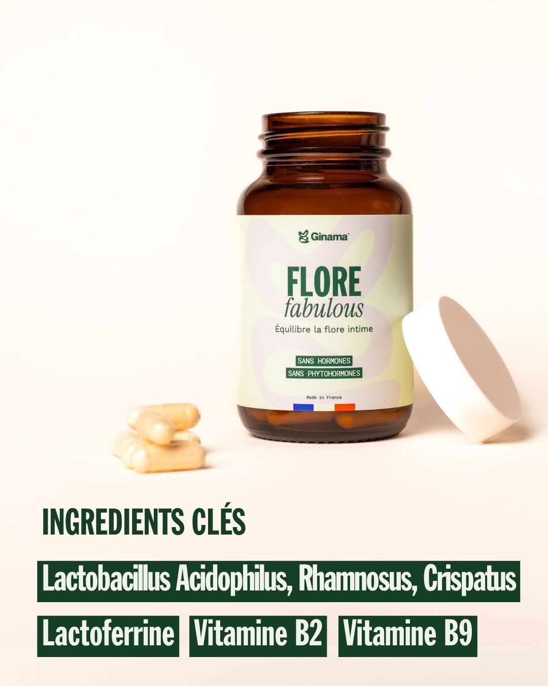 Flore Fabulous, formule à base de lactobacilles et de lactoferrine