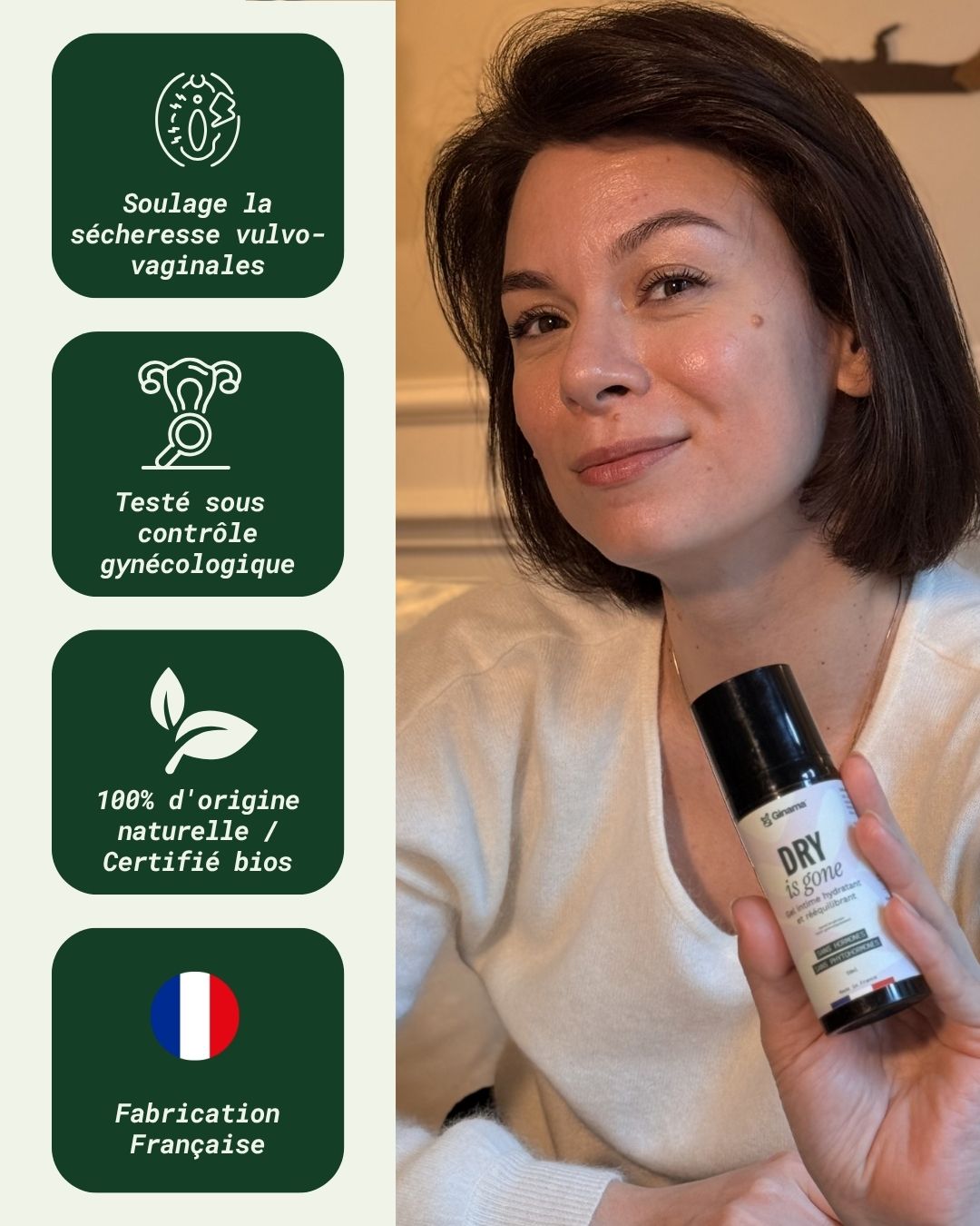 Tube de Dry is Gone, gel intime certifié COSMOS ORGANIC